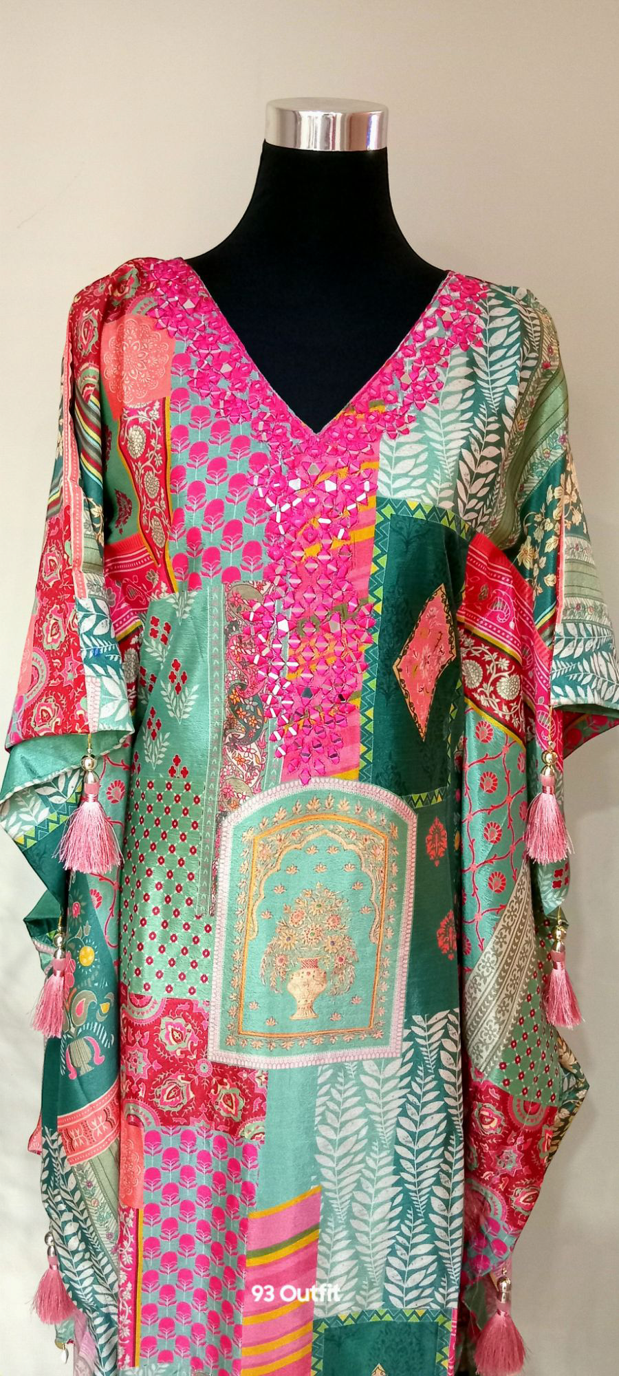 Designer Crepe Silk Kaftan