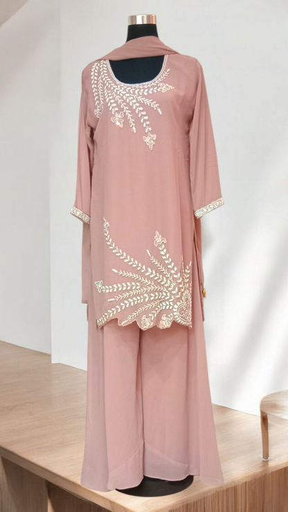 Heavy Embroidery Faux Georgett Suit