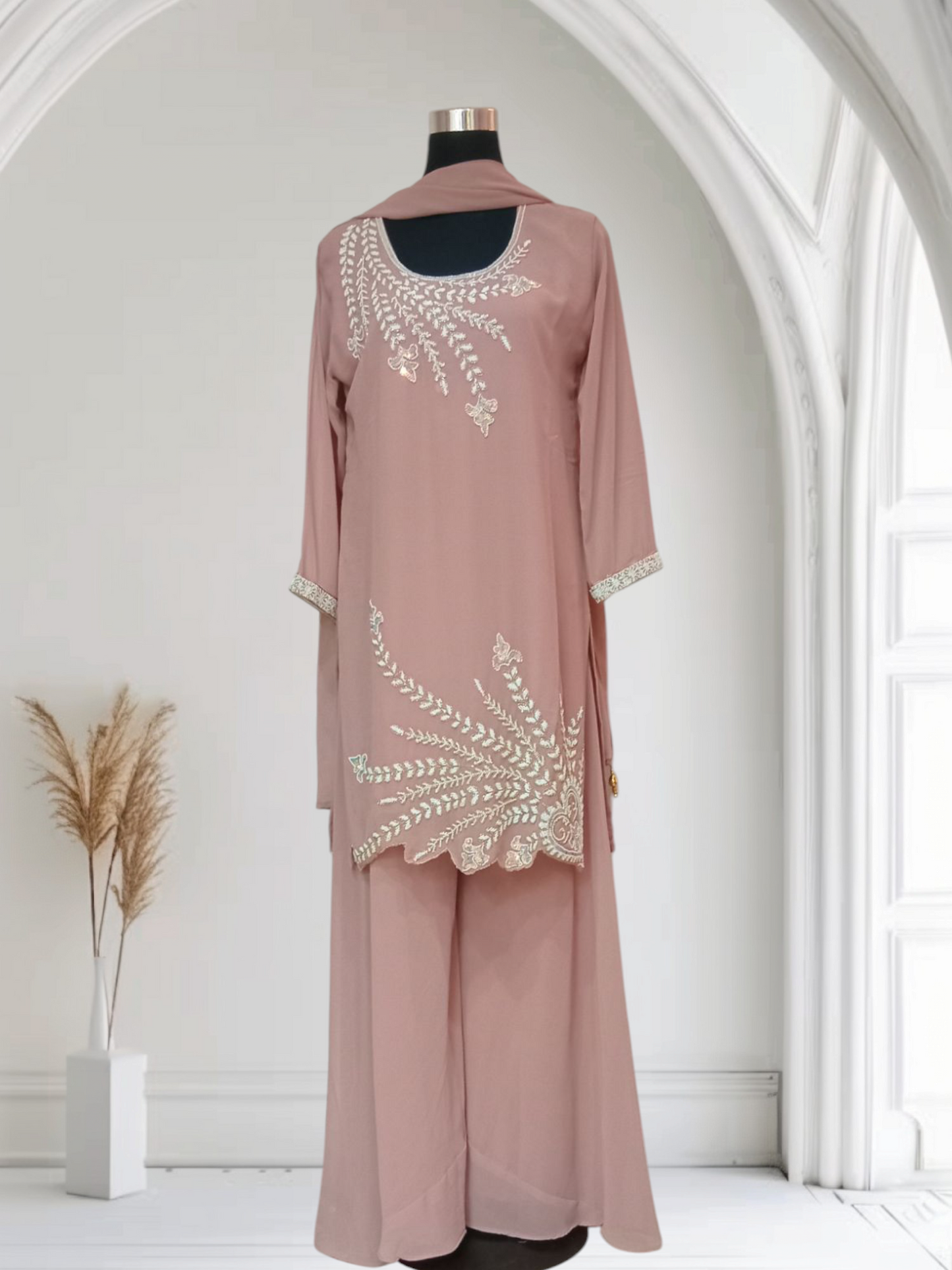 Heavy Embroidery Faux Georgett Suit