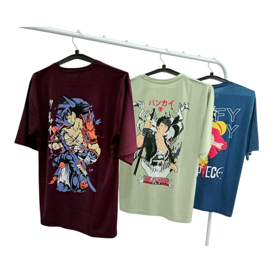 Graphic drop down tshirt combo 3